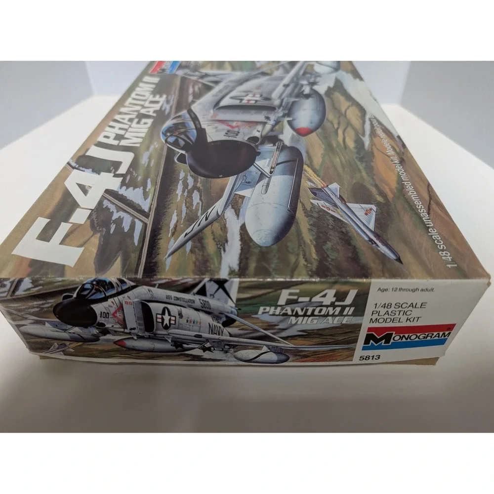 Monogram F-4J Phantom II MiG Ace 1/48 Scale Model Kit 5813 USS Constellation VTG
